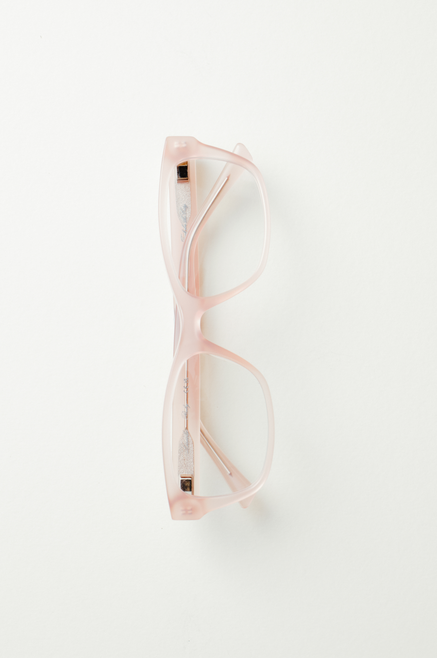 Pale pink glasses sales
